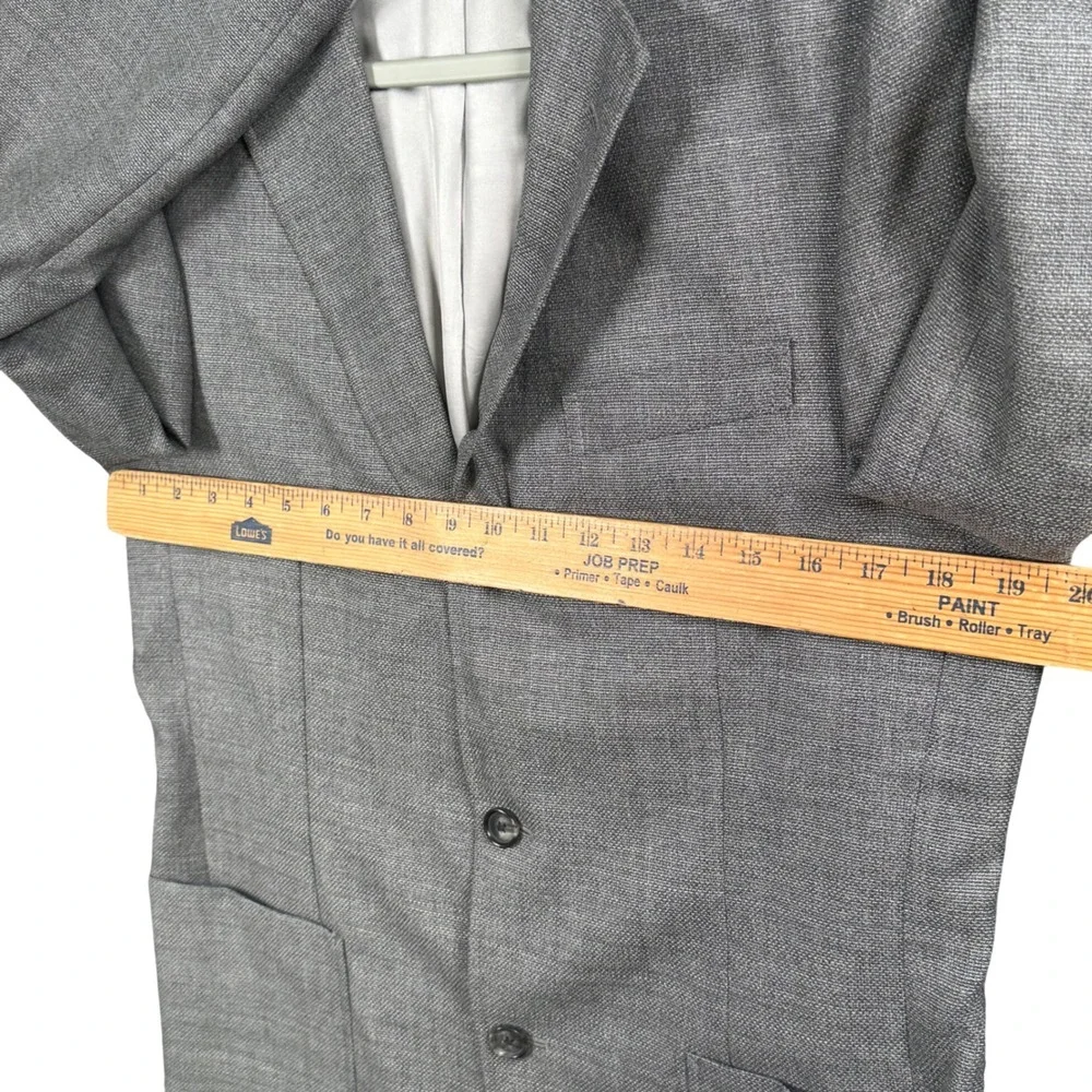 Brooks Brothers Vitale Barberis Canonico Gray Wool Blazer Sport Coat‎ 38R New